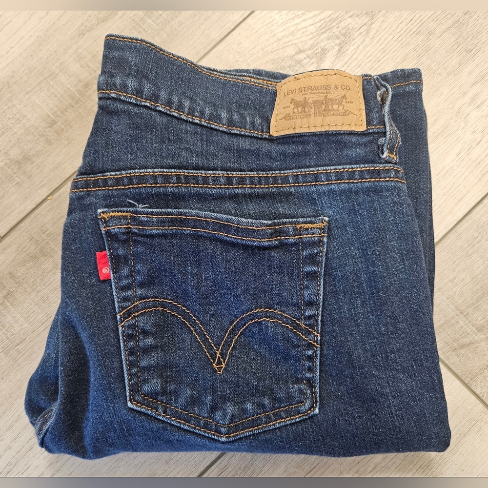 WOMENS LEVIS 515 BOOTCUT JEANS SIZE 10 SHORT #2643 - Picture 2 of 8